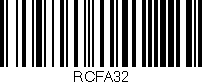 Código de barras (EAN, GTIN, SKU, ISBN): 'RCFA32'