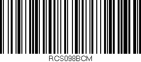 Código de barras (EAN, GTIN, SKU, ISBN): 'RCS098BCM'