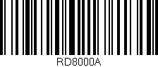 Código de barras (EAN, GTIN, SKU, ISBN): 'RD8000A'