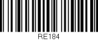 Código de barras (EAN, GTIN, SKU, ISBN): 'RE184'