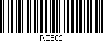 Código de barras (EAN, GTIN, SKU, ISBN): 'RE502'