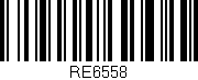 Código de barras (EAN, GTIN, SKU, ISBN): 'RE6558'