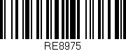 Código de barras (EAN, GTIN, SKU, ISBN): 'RE8975'