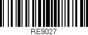 Código de barras (EAN, GTIN, SKU, ISBN): 'RE9027'