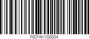 Código de barras (EAN, GTIN, SKU, ISBN): 'REFAKY00004'
