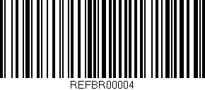 Código de barras (EAN, GTIN, SKU, ISBN): 'REFBR00004'