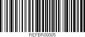 Código de barras (EAN, GTIN, SKU, ISBN): 'REFBR00005'