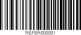 Código de barras (EAN, GTIN, SKU, ISBN): 'REFBR000091'