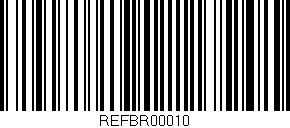 Código de barras (EAN, GTIN, SKU, ISBN): 'REFBR00010'