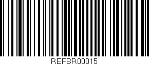 Código de barras (EAN, GTIN, SKU, ISBN): 'REFBR00015'