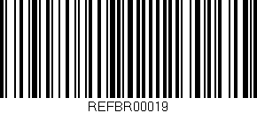 Código de barras (EAN, GTIN, SKU, ISBN): 'REFBR00019'