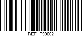 Código de barras (EAN, GTIN, SKU, ISBN): 'REFHP00002'