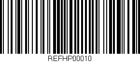 Código de barras (EAN, GTIN, SKU, ISBN): 'REFHP00010'
