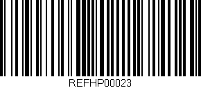 Código de barras (EAN, GTIN, SKU, ISBN): 'REFHP00023'