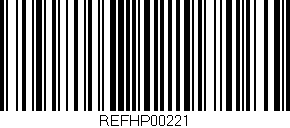 Código de barras (EAN, GTIN, SKU, ISBN): 'REFHP00221'