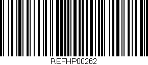 Código de barras (EAN, GTIN, SKU, ISBN): 'REFHP00262'