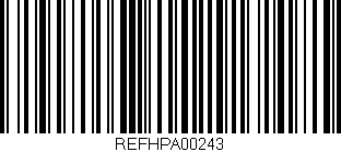 Código de barras (EAN, GTIN, SKU, ISBN): 'REFHPA00243'