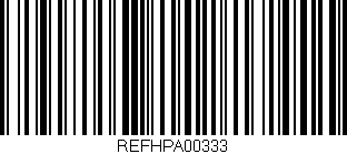 Código de barras (EAN, GTIN, SKU, ISBN): 'REFHPA00333'
