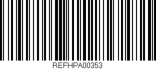 Código de barras (EAN, GTIN, SKU, ISBN): 'REFHPA00353'
