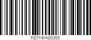 Código de barras (EAN, GTIN, SKU, ISBN): 'REFHPA00355'