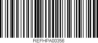 Código de barras (EAN, GTIN, SKU, ISBN): 'REFHPA00356'