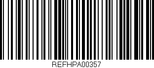 Código de barras (EAN, GTIN, SKU, ISBN): 'REFHPA00357'