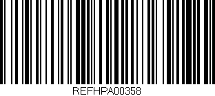 Código de barras (EAN, GTIN, SKU, ISBN): 'REFHPA00358'