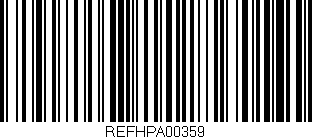 Código de barras (EAN, GTIN, SKU, ISBN): 'REFHPA00359'