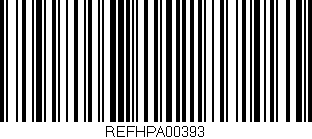 Código de barras (EAN, GTIN, SKU, ISBN): 'REFHPA00393'