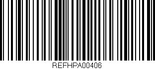 Código de barras (EAN, GTIN, SKU, ISBN): 'REFHPA00406'