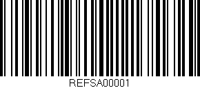 Código de barras (EAN, GTIN, SKU, ISBN): 'REFSA00001'