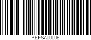 Código de barras (EAN, GTIN, SKU, ISBN): 'REFSA00006'