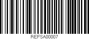Código de barras (EAN, GTIN, SKU, ISBN): 'REFSA00007'