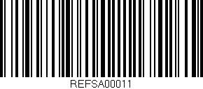 Código de barras (EAN, GTIN, SKU, ISBN): 'REFSA00011'