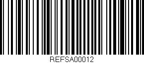 Código de barras (EAN, GTIN, SKU, ISBN): 'REFSA00012'
