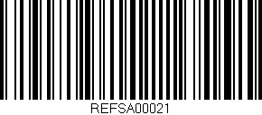 Código de barras (EAN, GTIN, SKU, ISBN): 'REFSA00021'