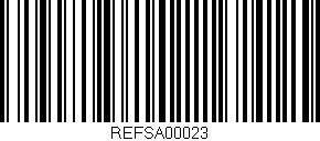 Código de barras (EAN, GTIN, SKU, ISBN): 'REFSA00023'