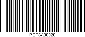 Código de barras (EAN, GTIN, SKU, ISBN): 'REFSA00028'