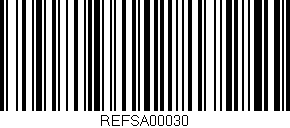 Código de barras (EAN, GTIN, SKU, ISBN): 'REFSA00030'