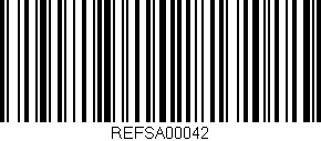 Código de barras (EAN, GTIN, SKU, ISBN): 'REFSA00042'