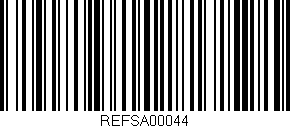Código de barras (EAN, GTIN, SKU, ISBN): 'REFSA00044'