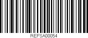 Código de barras (EAN, GTIN, SKU, ISBN): 'REFSA00054'