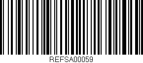 Código de barras (EAN, GTIN, SKU, ISBN): 'REFSA00059'