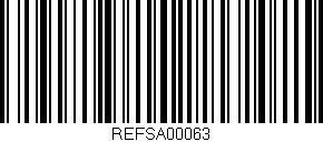 Código de barras (EAN, GTIN, SKU, ISBN): 'REFSA00063'