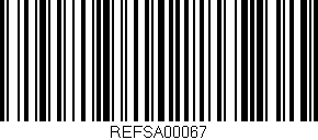 Código de barras (EAN, GTIN, SKU, ISBN): 'REFSA00067'