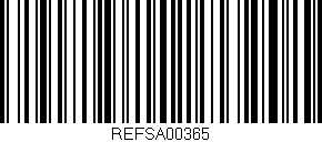 Código de barras (EAN, GTIN, SKU, ISBN): 'REFSA00365'