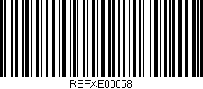 Código de barras (EAN, GTIN, SKU, ISBN): 'REFXE00058'