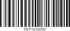 Código de barras (EAN, GTIN, SKU, ISBN): 'REFXE00059'