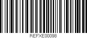 Código de barras (EAN, GTIN, SKU, ISBN): 'REFXE00098'