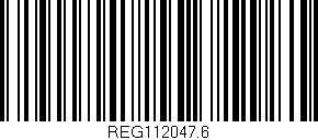 Código de barras (EAN, GTIN, SKU, ISBN): 'REG112047.6'